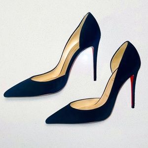 Christian Louboutin Iriza 100mm Black Veau Velours